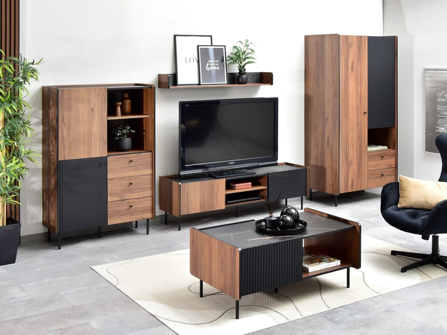 Stylowy komplet mebli do salonu - odsłona elegancji i luksusu